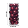 thumbnail image 1 of Cheapark 2.36 In 24pcs Electroplated Plastic Christmas Balls - Barrel Packed Hanging Pendants for Mall, 1 of 7