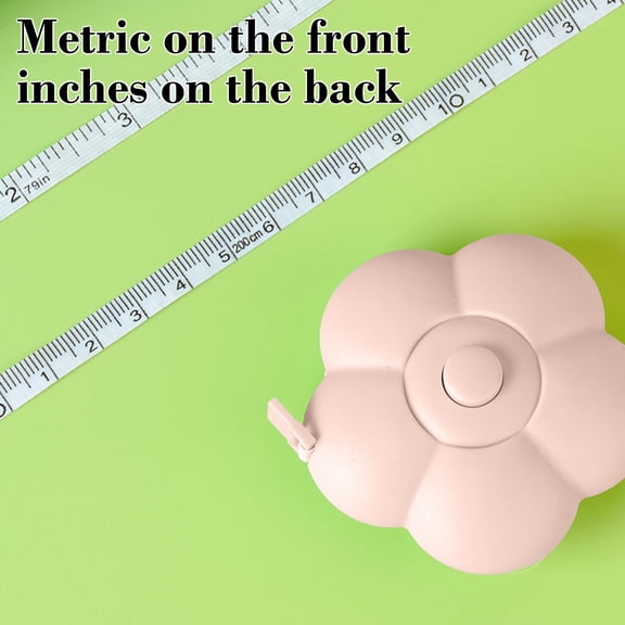 Cheapark 2 Meter Flower Shaped Retractable Plastic Measuring Tape Gift