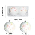 thumbnail image 1 of Cheapark 2-Pack 3.5 Inch Glitter Gold Christmas Ball Ornament Set, 1 of 5