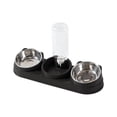 thumbnail image 1 of Cheapark 2-in-1 Pet Feeding Water Bowl - All-in-One Dog Cat Food Water Dish - Dual-Use Feeding Bowl for Indoor Pets, 1 of 6
