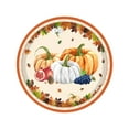 thumbnail image 1 of Cheapark 20-Piece Thanksgiving Autumn Pumpkin & Maple Leaf Dinnerware Set - Includes Plates & Napkins, Fall Party Supplies For Thanksgiving Celebrations, Convenient Disposable Design, 1 of 7