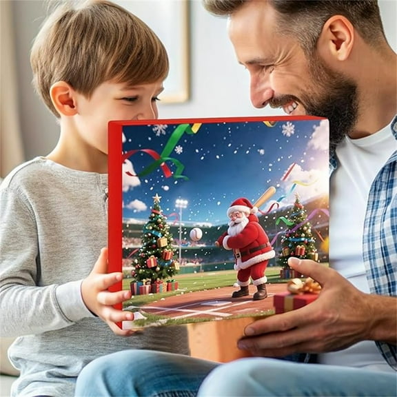 Cheapark 2025 Baseball Advent Calendar - 24 Days of Mini Baseballs & Sports Tools, Sports-Themed Christmas Countdown Set for Baseball Enthusiasts’ Festivities