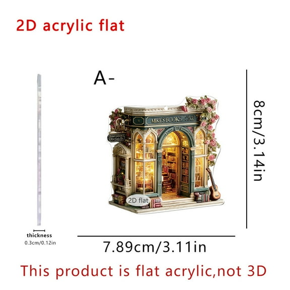 Cheapark 2025 Christmas 2D Flat Decorations - Designed for Bookstore & Flower Shop Xmas Trees, Festive Ornaments for Holiday Ambiance