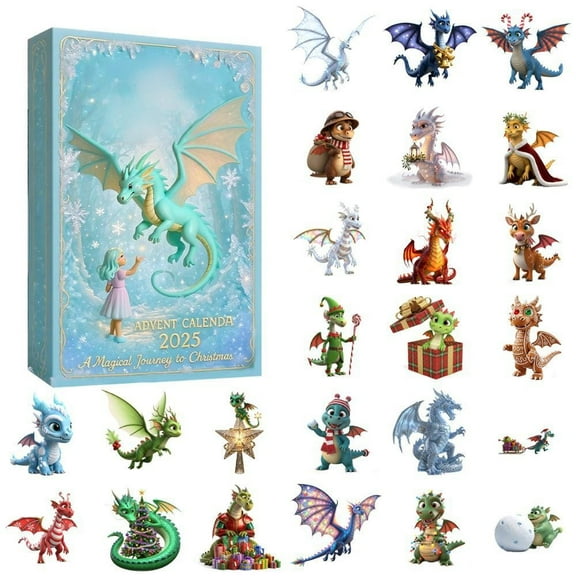 Cheapark 2025 Christmas Advent Calendar - "A Magical Journey" Themed Countdown Decor, Perfect for Home Holiday Preparation