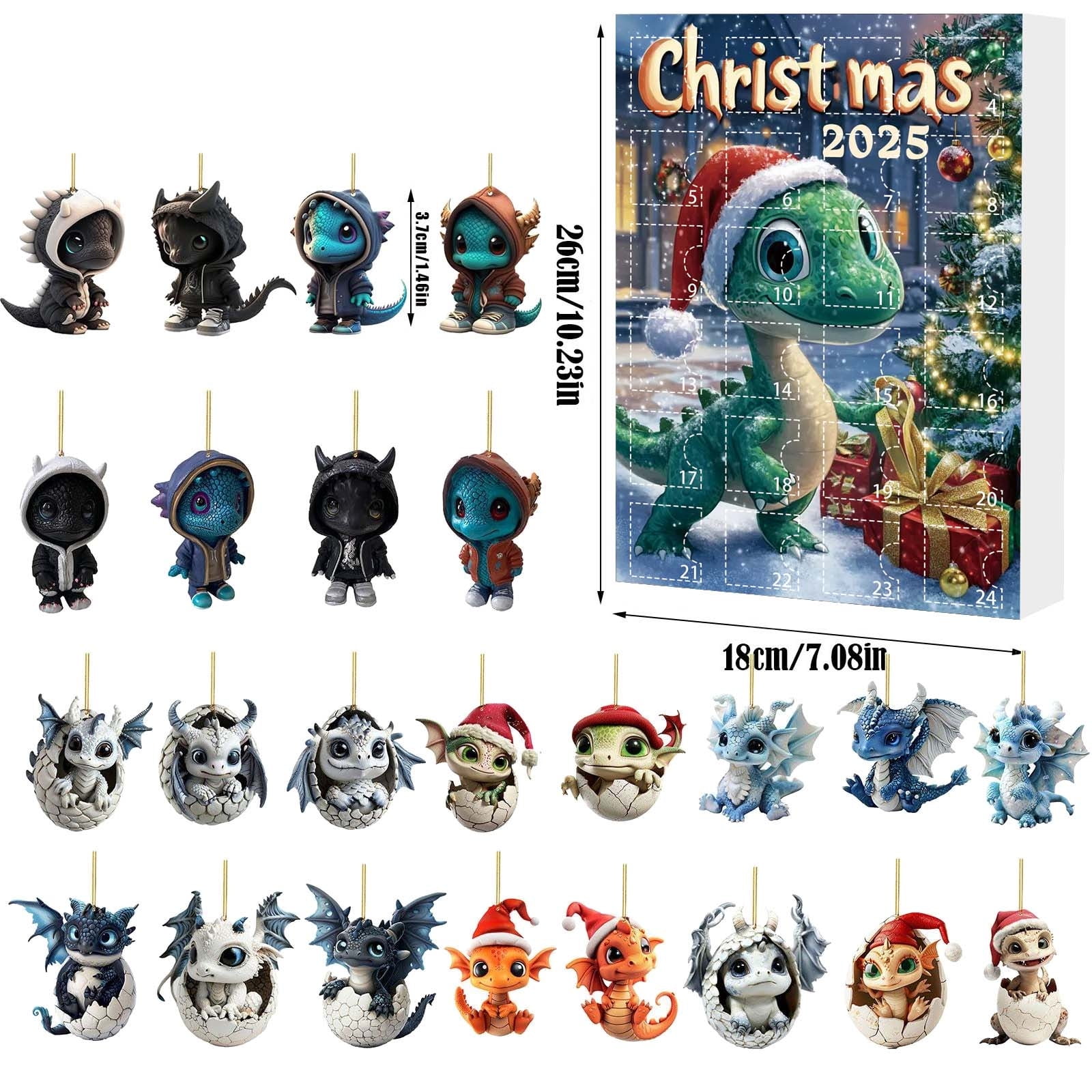 Cheapark 2025 Christmas Countdown Advent Calendar - Cute Acrylic Decor ...