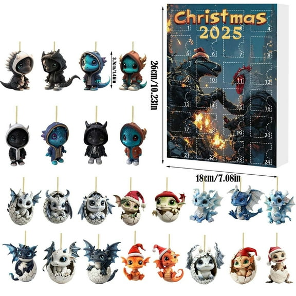 Cheapark 2025 Christmas Countdown Advent Calendar - Cute Acrylic Decor, Sleek Gift Box with Festive Accents, Holiday Must-Have for Family & Friends Gifting Moments
