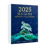 Cheapark 2025 Sea Glass Life Advent Calendar - 24 Days Animal-Themed Countdown, 24 Adorable Realistic Figurines for Collectors & Holiday Enthusiasts