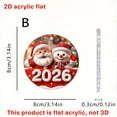 thumbnail image 1 of Cheapark 2026 Christmas Acrylic Small Hanging Ornaments - Cute Mini Pendants For Indoor Christmas Tree, Window, Home Holiday Festive Decor, 1 of 4