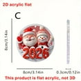 thumbnail image 1 of Cheapark 2026 Christmas Acrylic Small Hanging Ornaments - Cute Mini Pendants For Indoor Christmas Tree, Window, Home Holiday Festive Decor, 1 of 4