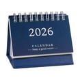 thumbnail image 1 of Cheapark 2026 Mini Desk Calendar - Cute Fresh English Version, Compact Notebook-Style Decor, Perfect for Home Office Desktop Holiday Organization, 1 of 6