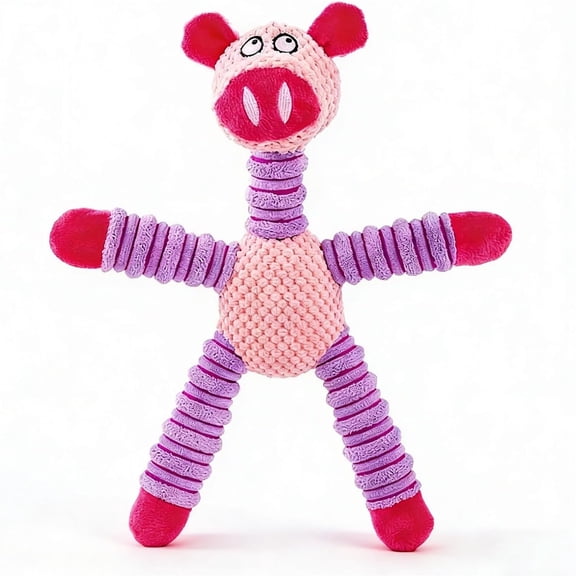 Cheapark 2026 Squeaky Dog Chew Toys Interactive Durable Toys for Aggressive Chewers Teeth Cleaning Play