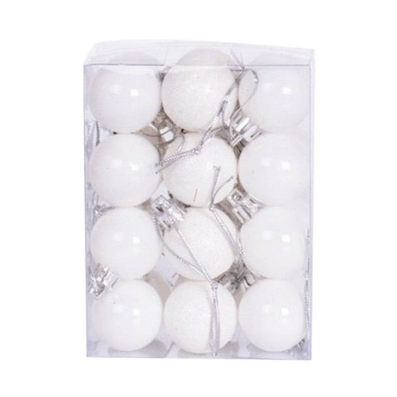 Cheapark 24 Box Sets 1.18in Christmas Balls - Bright Matte Powder Electroplated Hanging Decorations