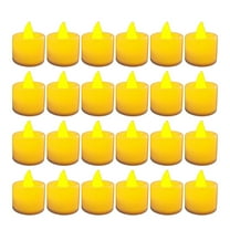 Cheapark 24 Pack Flameless Led Tea Light Candles - Battery Operated Fake Electrics For Votive Wedding Centerpiece, Halloween Christmas Table Decor