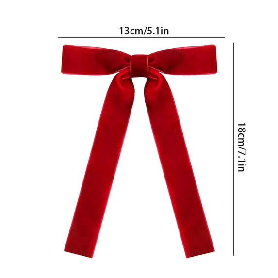 Cheapark 24 Pcs Velvet Christmas Bow Ornaments - Decor for Home Christmas Tree & Wreaths, Festive Holiday Accent