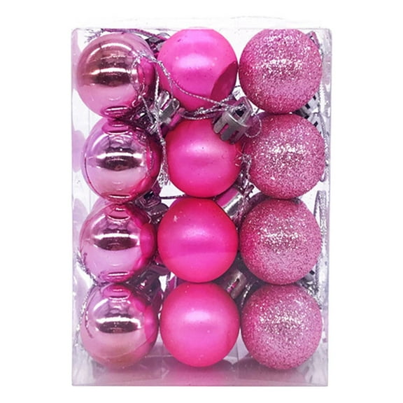 Cheapark 24-Piece 1.2 Inch Shatterproof Christmas Balls - Hanging Pendants for Tree, Festive Bauble Set for Holiday Decor