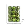 thumbnail image 1 of Cheapark 24-Piece Christmas Tree Ornaments - Bright Sparkling Powder-Coated Plastic Colored Balls & Small Pendants, Festive Holiday Decor, 1 of 6
