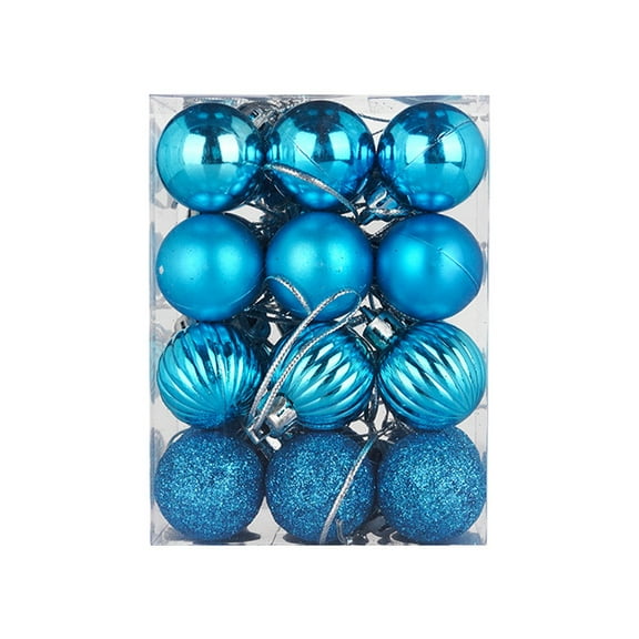 Cheapark 24PC 1.18 In Christmas Tree Baubles - Matte Hanging Ornaments for Home & Holiday Party Decor
