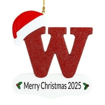 Cheapark 26 Letter Christmas Tree Pendants - Personalized Ornaments for Hanging on Xmas Tree, Festive Decor for Christmas Holiday Home Setup