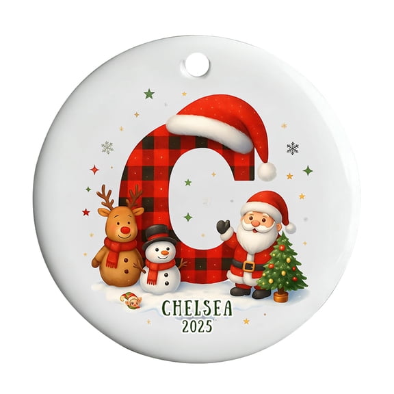 Cheapark 26 Letters Christmas Tree Pendants - Personalized Custom Ornaments, Alphabet Decor for Xmas Trees, Unique Festive Home Decorations for Holiday Seasons