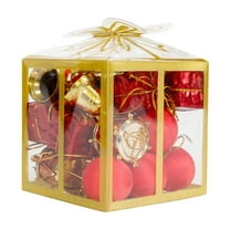 Cheapark 26 Pieces Christmas Ceiling Decorations, Plastic Electroplated Hanging Balls For Party Holiday Decor