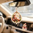 thumbnail image 1 of Cheapark 2D Flat Acrylic Christmas Snowman Hanging Ornament Lightweight Tree Pendant for Xmas Tree Holiday Home Party Decor Gift, 1 of 7