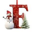 thumbnail image 1 of Cheapark 3.9 Inch (10cm) Christmas Acrylic Letter Ornaments - 26 Alphabet Pendants For Custom Xmas Tree, Home Holiday Decor, 1 of 5