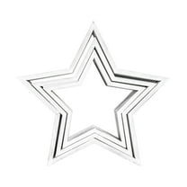 Cheapark 3 Pcs Wooden Star Ornaments - Christmas Five-Point Star Figurines For Mantel & Desk, Festive Home Decor