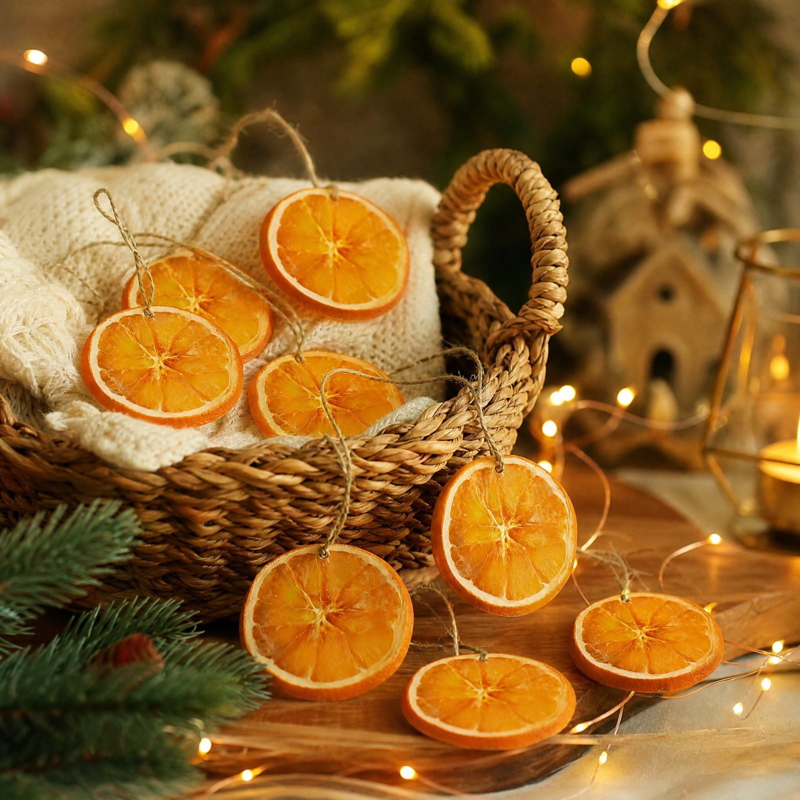 Cheapark 30 Pack Christmas Citrus Slice Hanging Ornaments, Holiday ...
