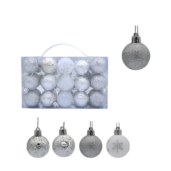 Cheapark 30-Piece Shatterproof Christmas Ball Ornaments Set - Multiple Styles for Christmas Tree & Parties, Festive Decor for Holidays