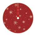 thumbnail image 1 of Cheapark 35 Inch Christmas Snowflake Tree Skirt - Festive Base Decoration for Merry Christmas Parties, Enhances Tree & Home Holiday Vibe, 1 of 6