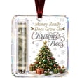 thumbnail image 1 of Cheapark 4.72 Inch Clear Acrylic Christmas Cash Gift Storage Ornament, Transparent Money Holding Pendant For Tree Hanging, Decorative Currency‑Focused Plaque For Christmas Holiday Home Decor Gift, 1 of 6