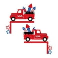thumbnail image 1 of Cheapark 4th of July Truck Door Corner Hanging Decor Patriotic Wooden Crafts Door Frame Ornament Gift Home Front Door Interior Living Room Independence Day 250th Anniversary Decor Supplies, 1 of 5