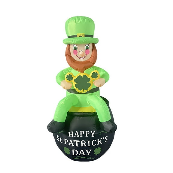Cheapark 5.9 Feet Tall Inflatable Light-Up Figure for St. Patrick's Day Irish Beer Party Celebration