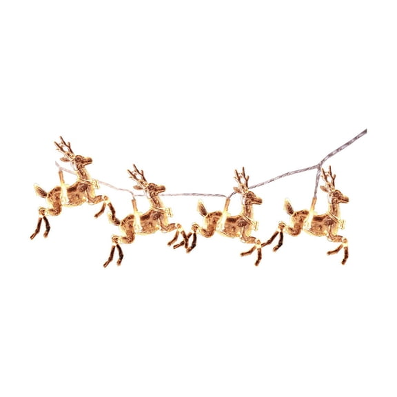 Cheapark 5 Ft 10 LED Christmas String Lights, Holiday Festive Fairy Light String Decor, Home Christmas Tree Party Decorative LED Light Strand Gift