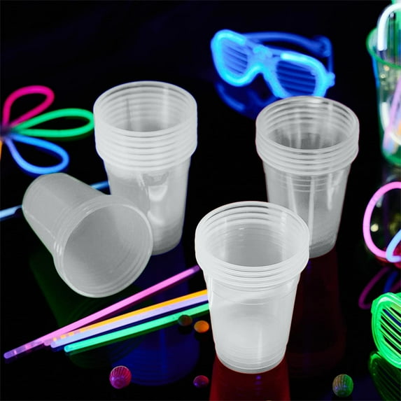 Cheapark 50-Pack Disposable Plastic Cups - Leak-Proof, BPA-Free & Heavy-Duty Party Supplies, Ideal for Family Carnival Celebrations, Outdoor Barbecues & Festive Drink Servings