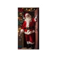 thumbnail image 1 of Cheapark 6.66x2.99 Ft Christmas Santa Claus Door Cover - Wrinkle-Resistant Gift Delivery Print Backdrop, Vibrant Holiday Party Atmosphere Decor for Indoor Outdoor Home Entryway, 1 of 6