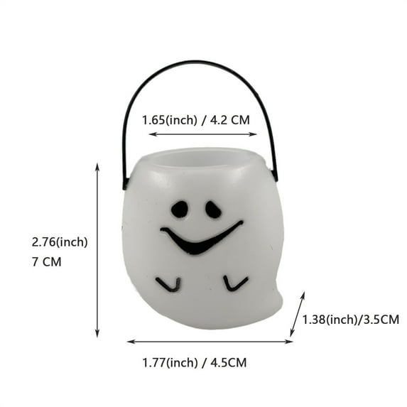 Cheapark 6 Pack Small Plastic Pumpkin Bucket For Halloween Candy Collection Trick Or Treat Use Festive Pail Basket Decor