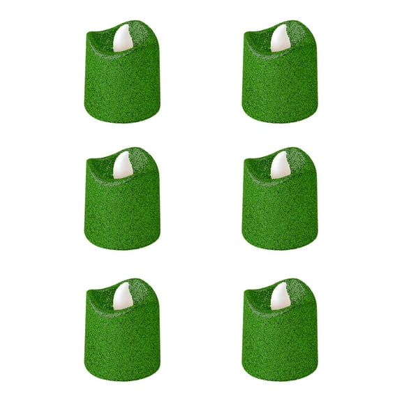 Cheapark 6-Piece Christmas LED Electronic Candles - Romantic Warm Light for Holiday Ambiance, Festive Decor for Xmas Home