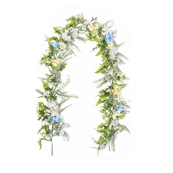 Cheapark 68.8 Inch Easter Vines Rattan Door Decor Spring Branches Leaves Floral Colorful Indoor Outdoor Porch Patio Accents