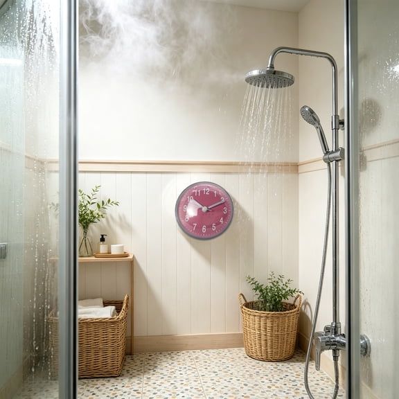 Cheapark 7.5 Centimeter Waterproof Suction Mount Wall Clock For Home Gift