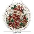 thumbnail image 1 of Cheapark 7.87 Inch Christmas Pearl Diamond Art Hanging Ornament Kit, Bead Painting Suncatcher Set for Window Wall, Festive Art Craft Decor for Christmas Home Holiday Display Gift, 1 of 6