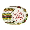 thumbnail image 1 of Cheapark 7-Inch Large Disposable Christmas Oval Paper Plates - Festive Design - Party Supplies For Christmas Decorations & Restaurant Use, 1 of 6