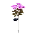 thumbnail image 1 of Cheapark 7 LED Solar Rose Flower Lights Outdoor Waterproof Plastic Garden Stake Lights Auto On Off For Yard Pathways, 1 of 6
