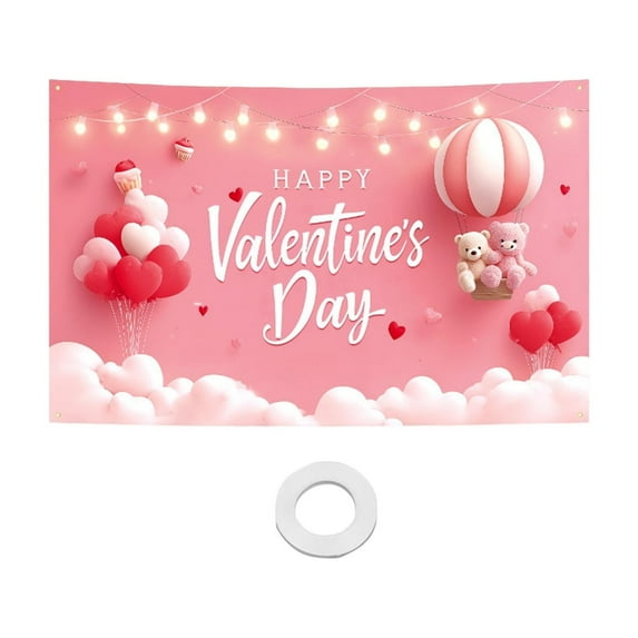 Cheapark 71x45 Inch Valentines Day Tapestry - Romantic Wall Covering & Gift Room Decor, Soft Fabric Home Decoration for Holiday Cel ebrations