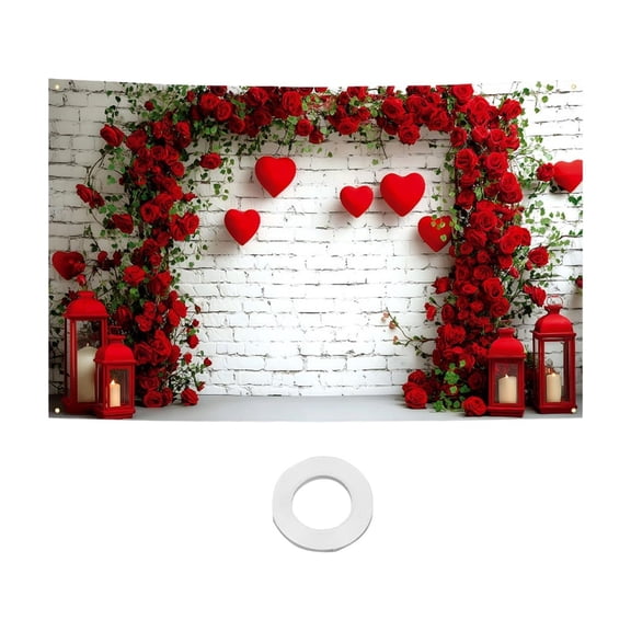 Cheapark 71x45 Inch Valentines Day Tapestry - Romantic Wall Covering & Gift Room Decor, Soft Fabric Home Decoration for Holiday Cel ebrations