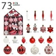 thumbnail image 1 of Cheapark 73-Piece Shatterproof Christmas Ornaments Set - Multiple Styles for Tree & Other Parties, Festive Decor for Holiday, 1 of 5