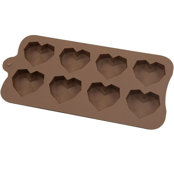 Cheapark 8 Multi-Heart Pudding Dessert Tools - Non-Stick Baking Utensils for Valentine's Day Cake Cupcake Decorations Romantic Dessert Preparation