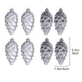 thumbnail image 1 of Cheapark 8Pcs 3.5in Plastic Christmas Tree Ornaments - Shaped Pendant Baubles, Festive Hanging Decor for Holiday Displays, 1 of 6