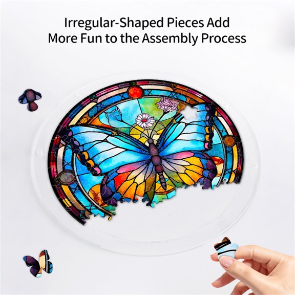 Cheapark Acrylic Jigsaw Suncatcher Window Hanging Prism Ornament Gift