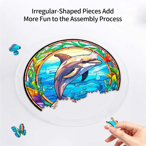 Cheapark Acrylic Jigsaw Suncatcher Window Hanging Prism Ornament Gift